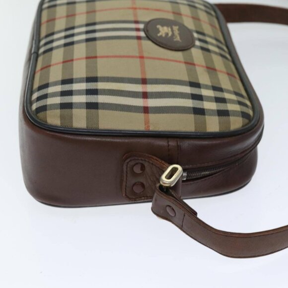 Burberrys Nova Check Shoulder Bag Canvas Beige Auth - Picture 4 of 16